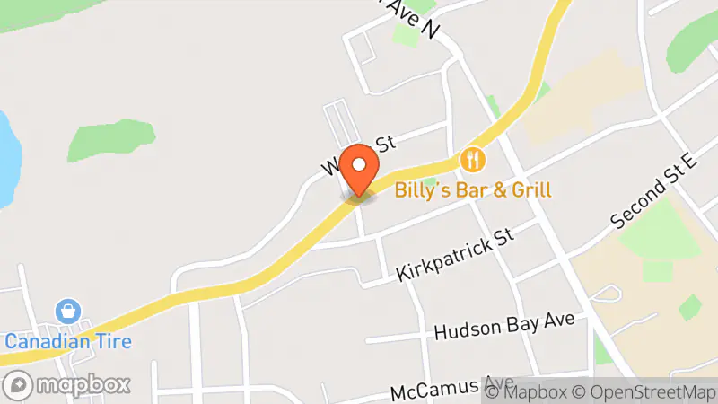 Map showing location of Northern Bargains