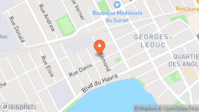 Map showing location of O’Hangar - Magasin communautaire