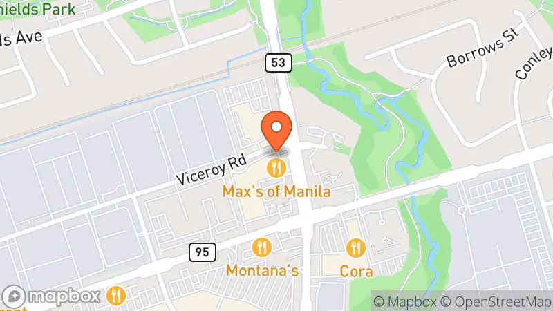 Map showing location of Once Upon A Child