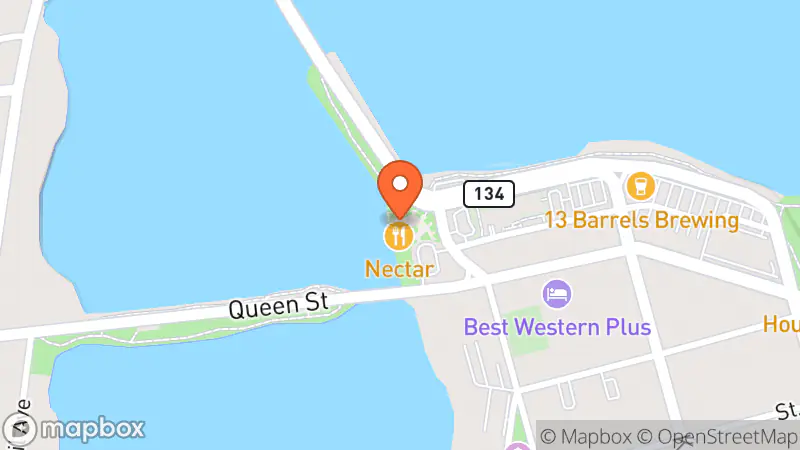 Map showing location of Out of the Closet Boutique