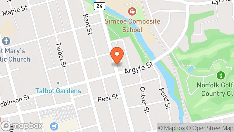 Map showing location of Over the Rainbow