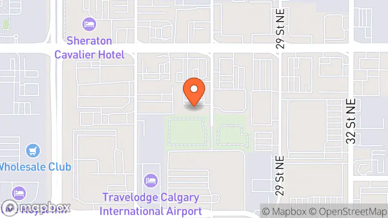Map showing location of Plato's Closet Calgary Northeast