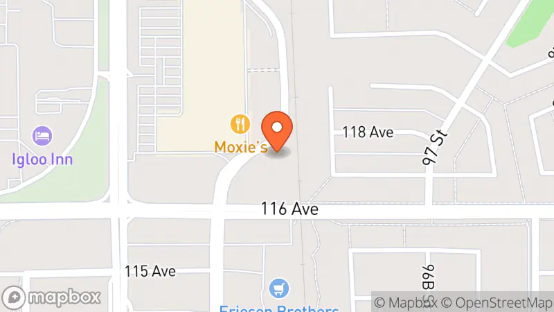 Map showing location of Plato's Closet Grande Prairie, AB