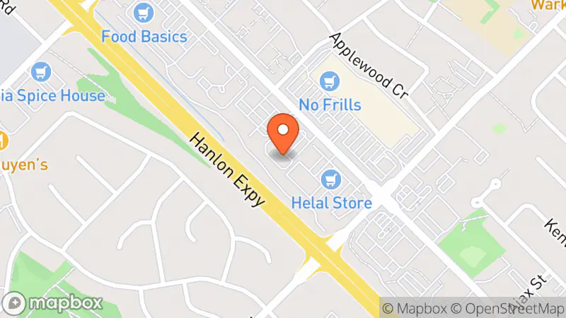 Map showing location of Plato's Closet Guelph