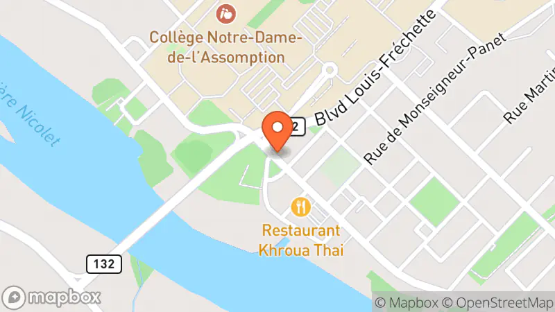 Map showing location of Prêt-à-reporter