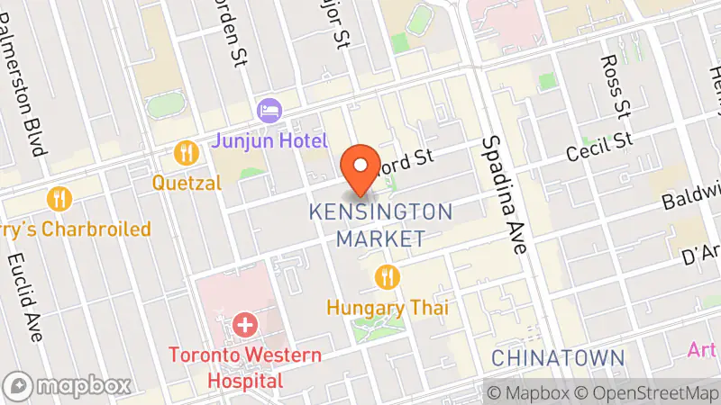 Map showing location of Public Butter Kensington