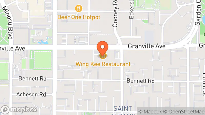 Map showing location of RAPS Thrift Store