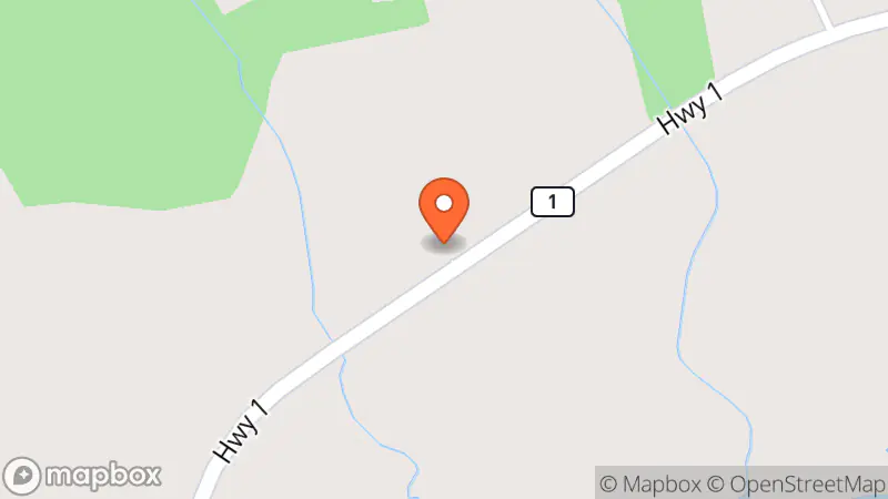 Map showing location of Red Door Thrift Store