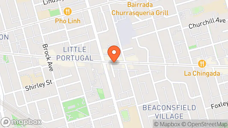 Map showing location of Relocation Vintage – Vintage Store & Streetwear Dundas West