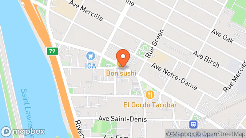 Map showing location of Renaissance Boutique Saint-Lambert