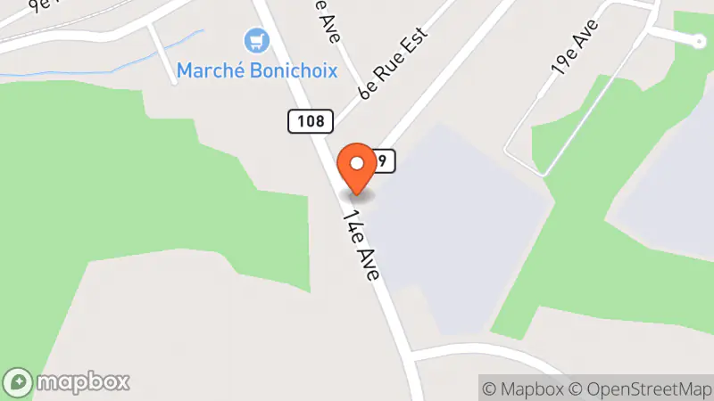 Map showing location of Ressourcerie Beauce Sartigan