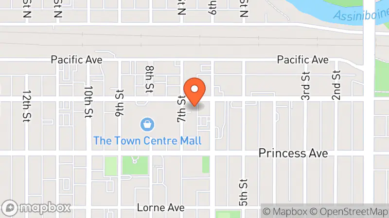 Map showing location of ReStore Habitat for Humanity