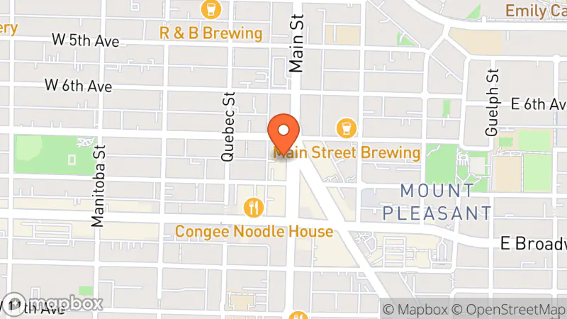 Map showing location of Rewind Resale Main Street