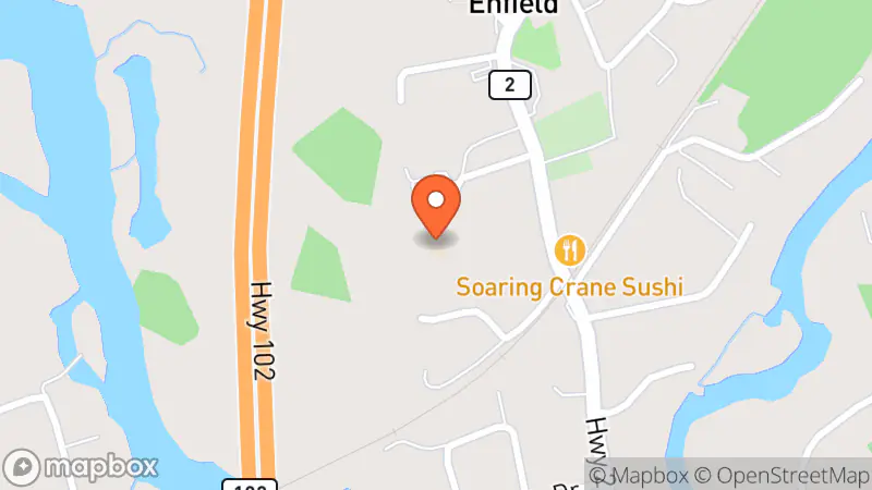 Map showing location of Rick's Riches Thrift Store
