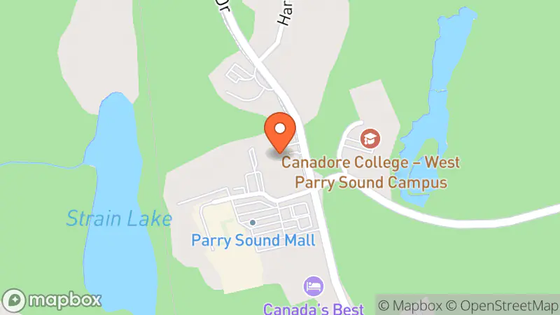 Map showing location of Salvation Army Family Thrift Store