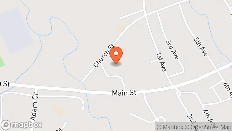 Map showing location of Salvation Army Thrift Store