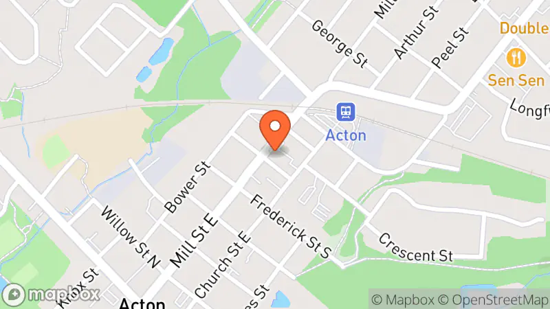 Map showing location of Salvation Army Thrift Store - Acton