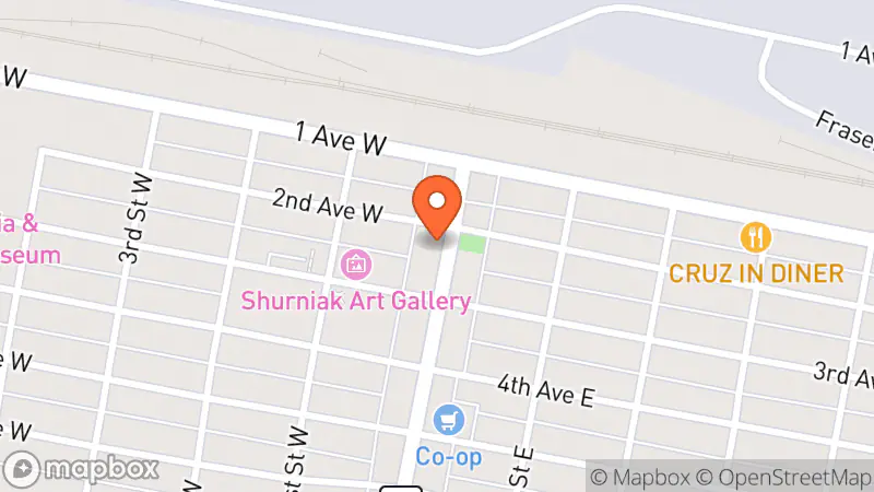 Map showing location of Salvation Army Thrift Store