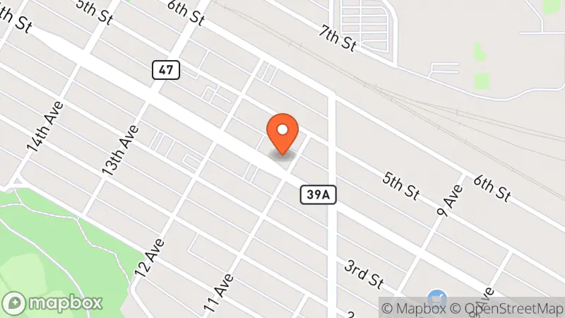 Map showing location of Salvation Army