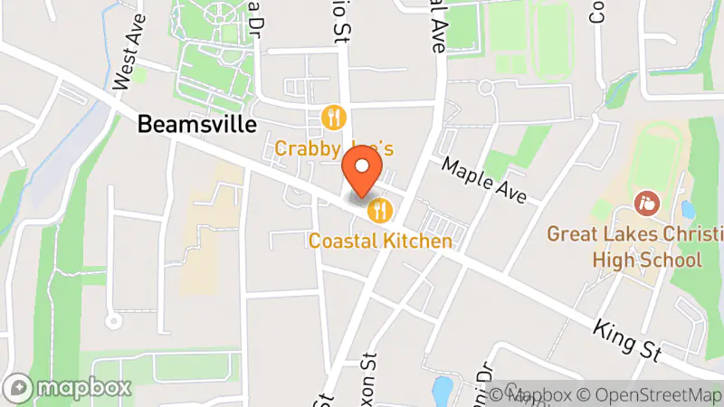 Map showing location of Sarah Marie’s Goods & Goodies