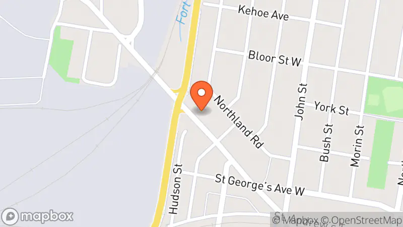 Map showing location of Sault Ste Marie Helping Hands Thrift
