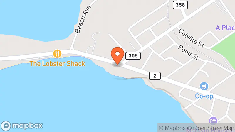 Map showing location of Second Time Around