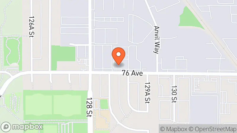 Map showing location of SEVA Thrift Store Society