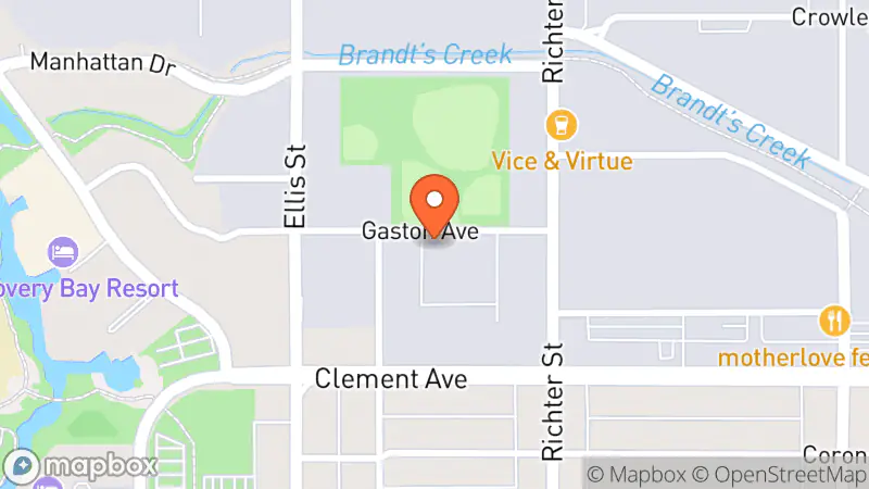 Map showing location of S.H.A.R.E Society Thrift Store