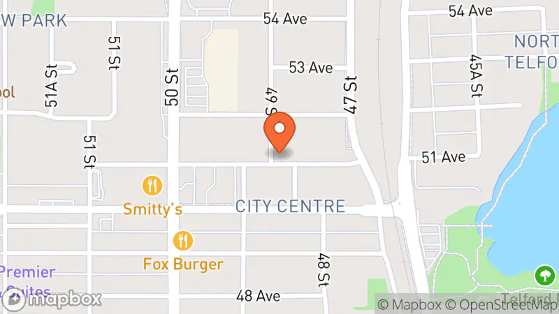 Map showing location of Side Street Vintage