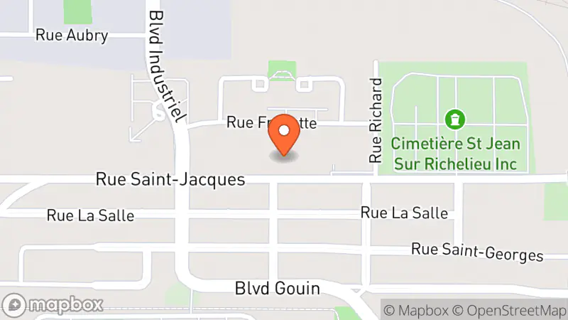 Map showing location of Société St-Vincent De Paul De St-Jean - Comptoir Vestimentaire