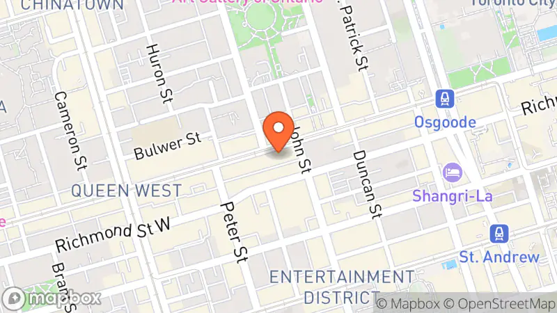 Map showing location of Space Vintage