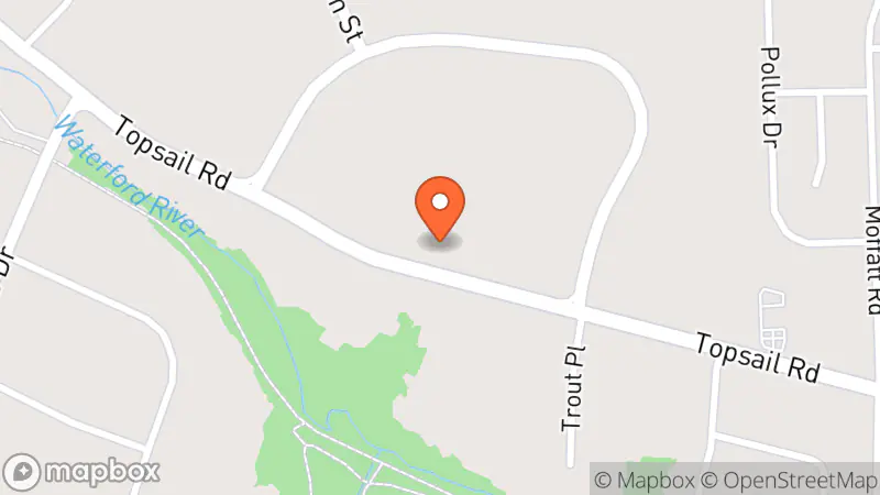 Map showing location of Special Olympics Thrift Store