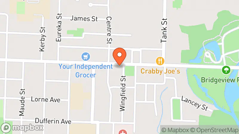 Map showing location of St Vincent De Paul