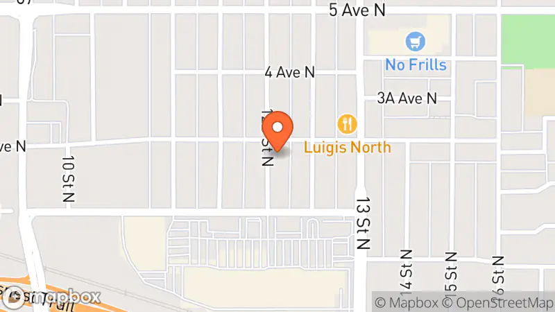 Map showing location of Steve’s Bargain Bin