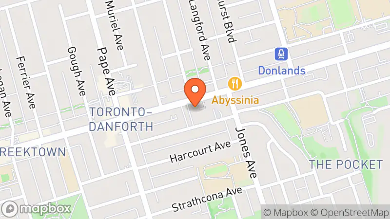 Map showing location of Stretch Thrift Store