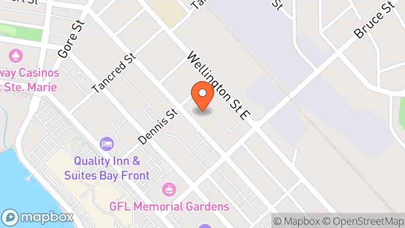 Map showing location of SVP Thrift Store