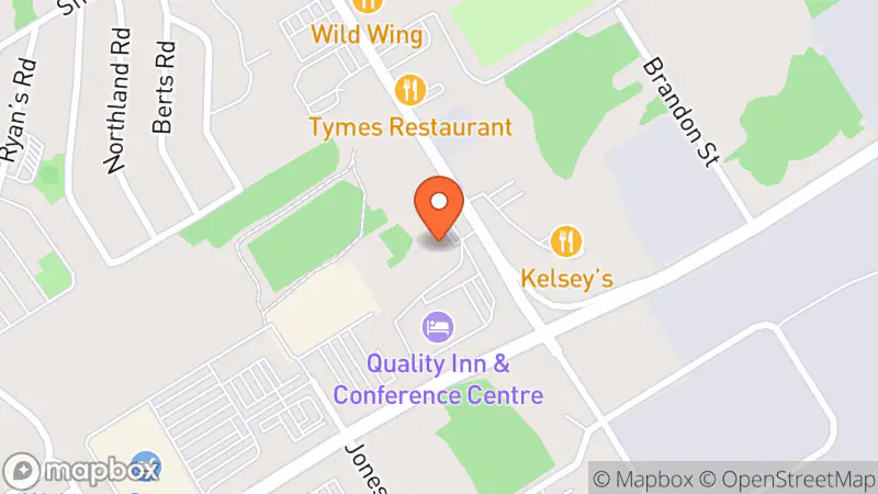 Map showing location of Taiden's Treehouse