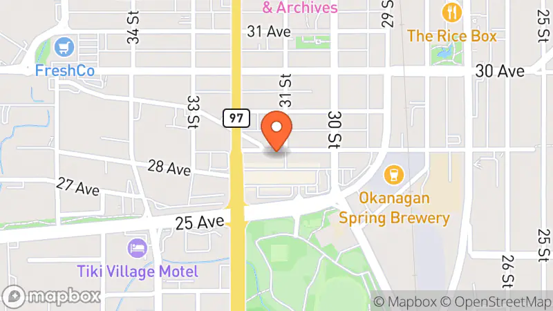 Map showing location of The Georgette Thrift Shop