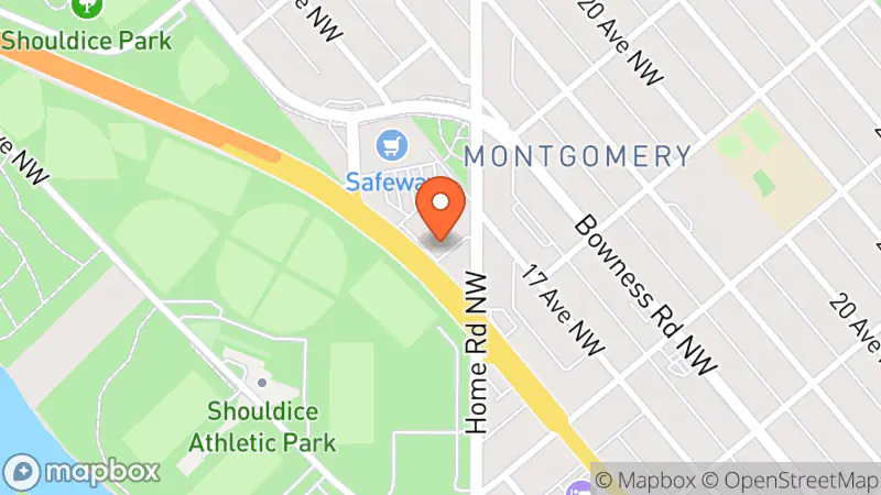 Map showing location of The Good Samaritan Thrift Store