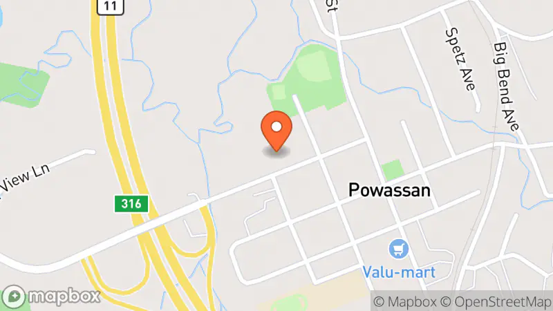 Map showing location of The Grace House Thrift Shop