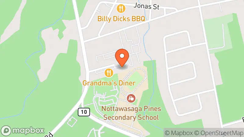 Map showing location of The Helping Hand - New to You