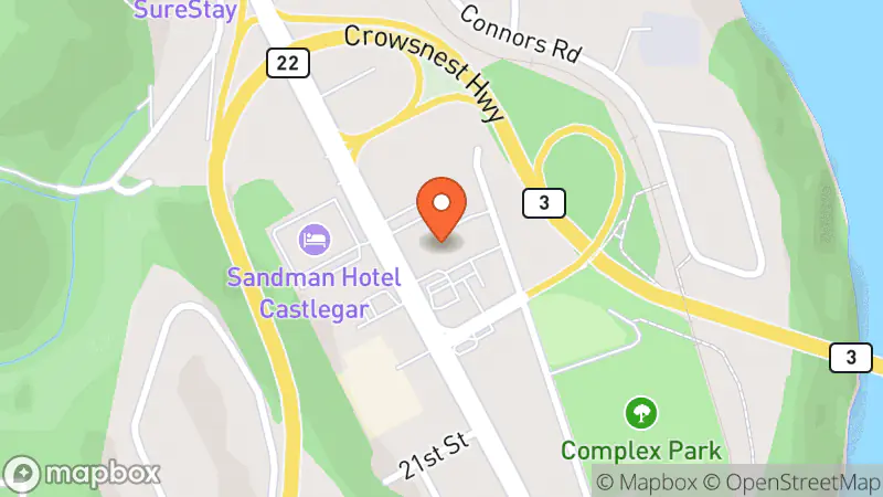 Map showing location of The Red Dresser