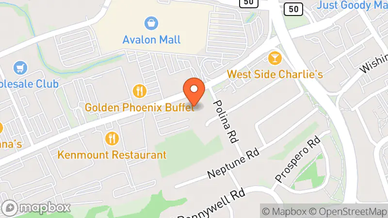 Map showing location of The Salvation Army Thrift Store