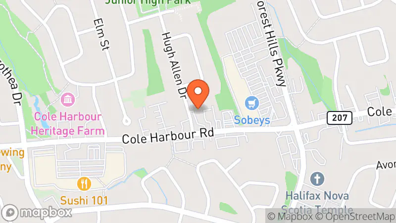 Map showing location of The Salvation Army Thrift Store