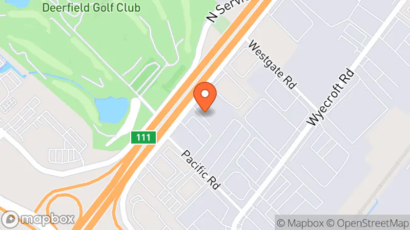 Map showing location of The Salvation Army Thrift Store Donor Welcome Centre