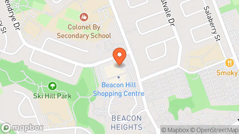 Map showing location of The Salvation Army Thrift Store
