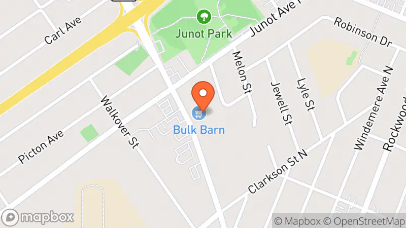 Map showing location of The Salvation Army Thrift Store