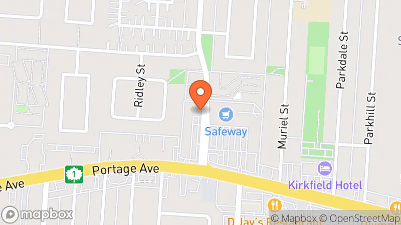 Map showing location of The Salvation Army Thrift Store