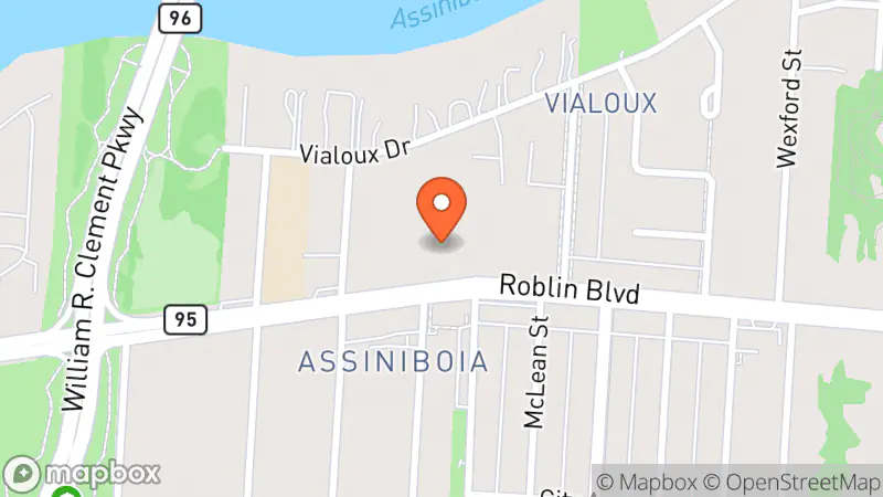 Map showing location of The Salvation Army Thrift Store