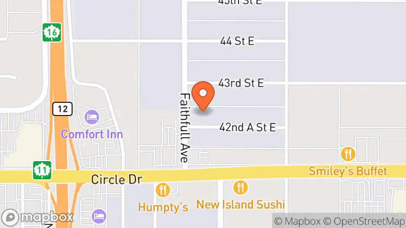 Map showing location of The Salvation Army Thrift Store